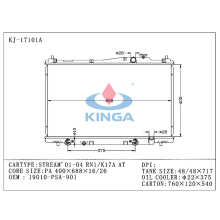 Высококачественный автоматический радиатор для Stream ′ 01-04 Rn1 / K17A на OEM 19010-Psa-901